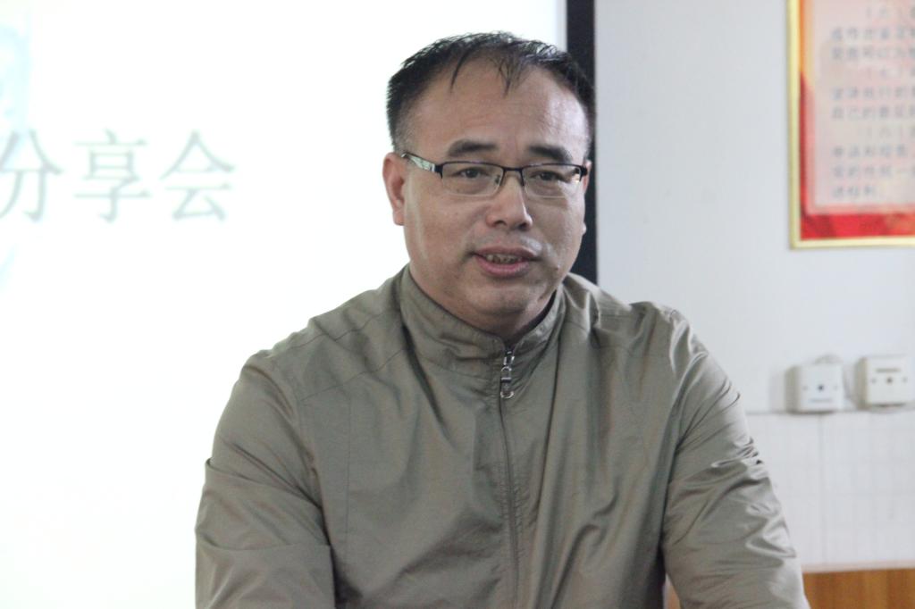 图为党委副书记吴永海讲话(陈宝玉摄)